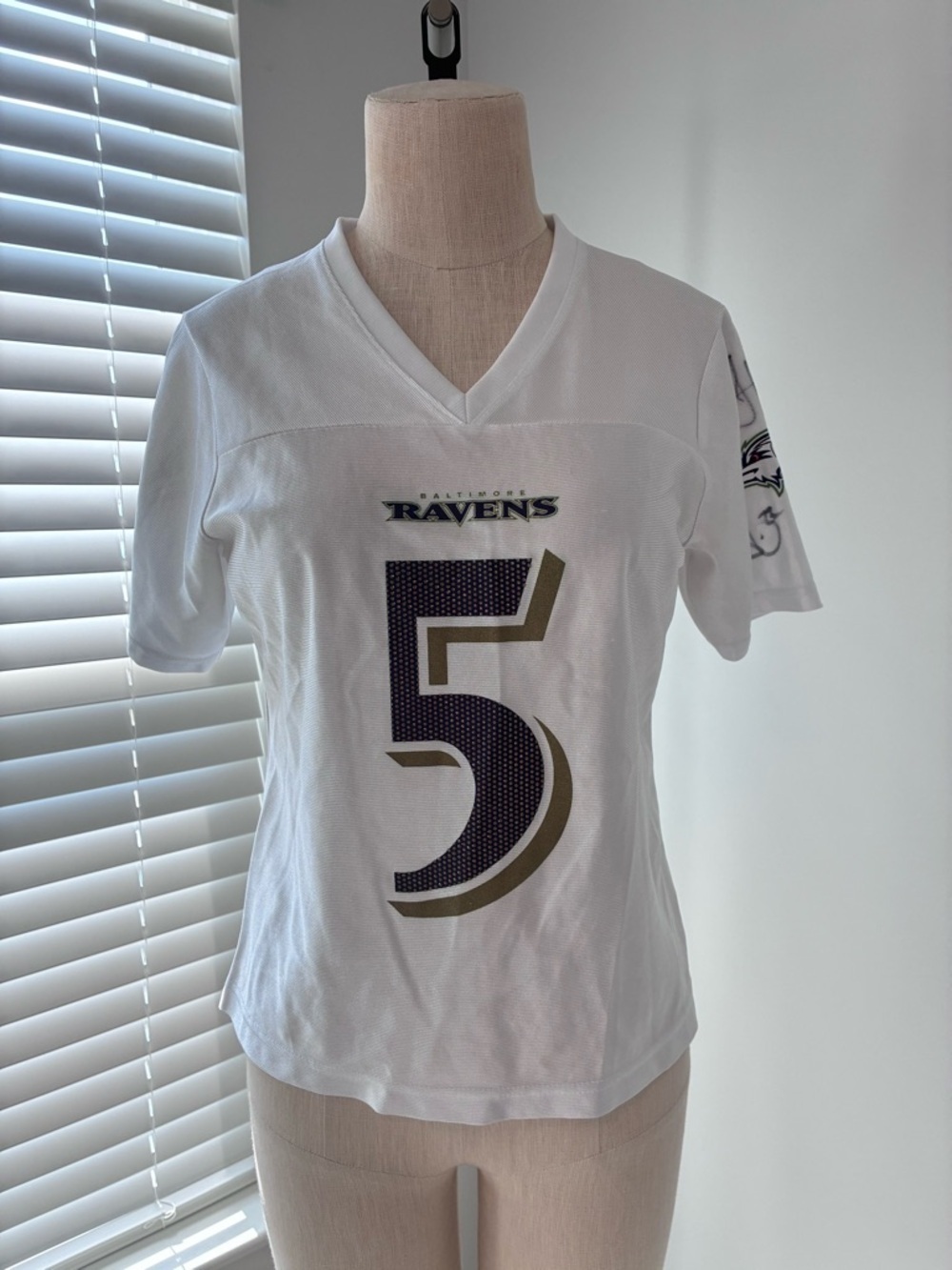 SIGNED NFL Ravens Women’s V-Neck Joe Flacco Jersey